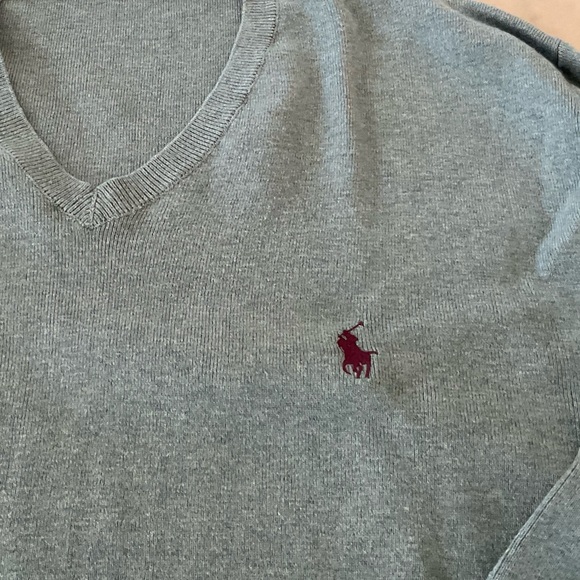 Ralph Lauren Polo V Neck Pima Sz. L - Picture 5 of 5